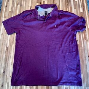 Volcom Men's Deep Purple Polo Shirt